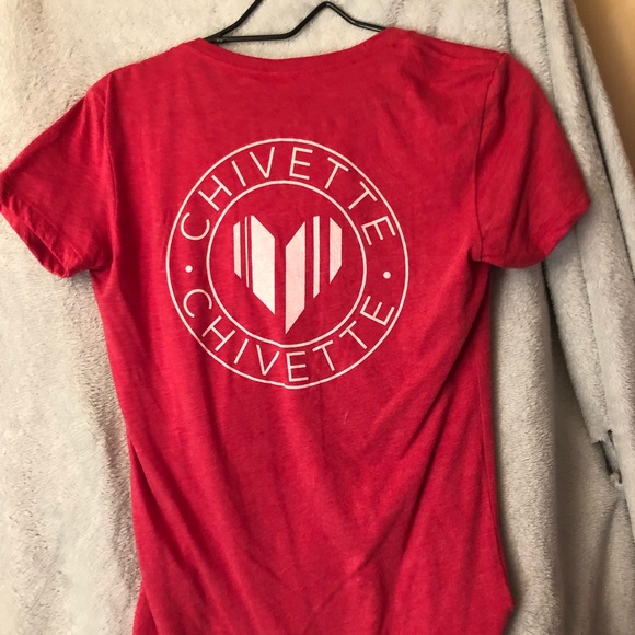 The Chive red heart Chivette Tee sz Med - Picture 2 of 2